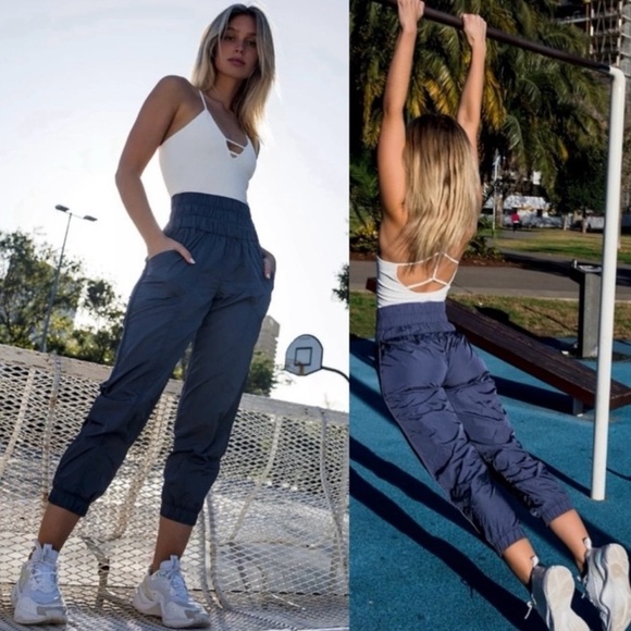 Free People Pants - NWT Free People The Way Home Joggers ~ Deep Sea ~ Medium